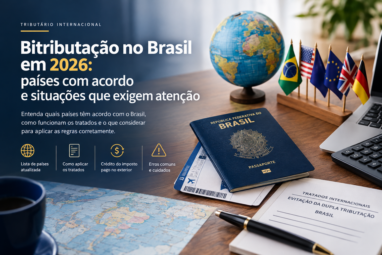 Bitributação no Brasil em 2026: países com acordo e situações que exigem atenção