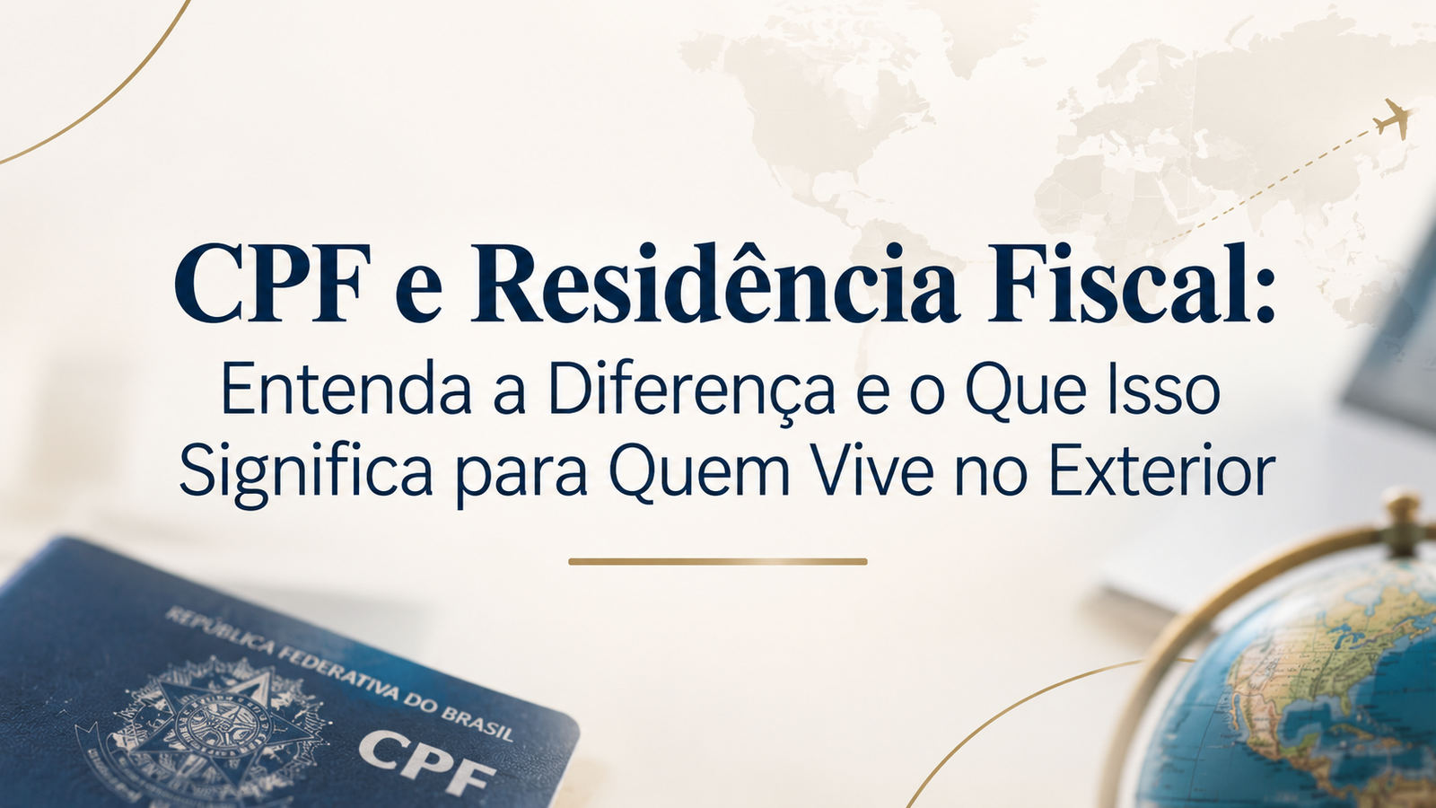 CPF e Residência Fiscal: Entenda a Diferença e o Que Isso Significa para Quem Vive no Exterior