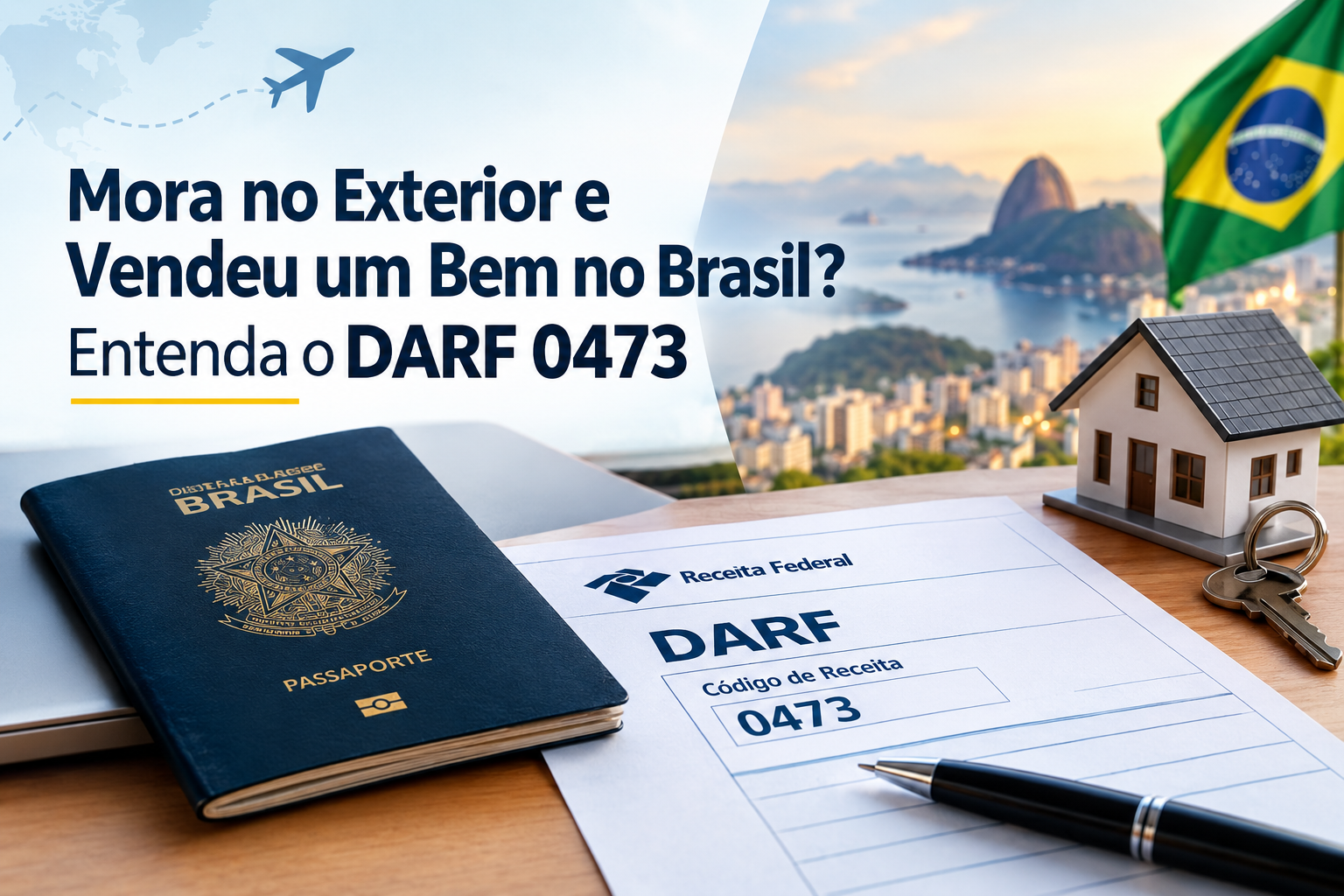 Mora no Exterior e Vendeu um Bem no Brasil? Entenda o DARF 0473