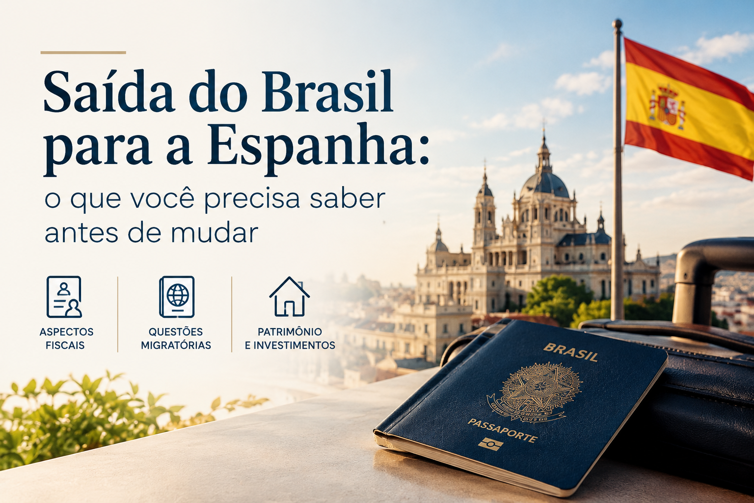 Saída do Brasil para a Espanha: o que você precisa saber antes de mudar